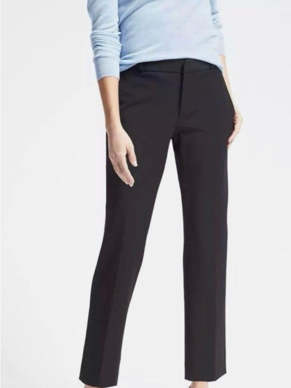 Banana Republic Black Straight-Leg Women's Dress Pants